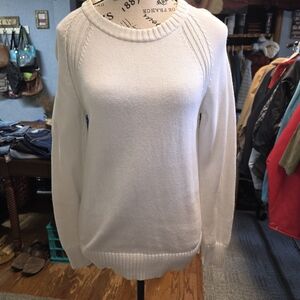 JEANNE PIERRE Cream Crew Neck Sweater